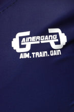 Load image into Gallery viewer, Women&#39;s Exordium Crop Tee - Navy freeshipping - Gainergang
