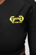 Load image into Gallery viewer, Women&#39;s Exordium Panel Crop Tee - Black freeshipping - Gainergang
