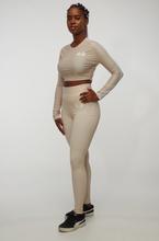 Load image into Gallery viewer, Women&#39;s Exordium Contour Leggings - Wheat freeshipping - Gainergang
